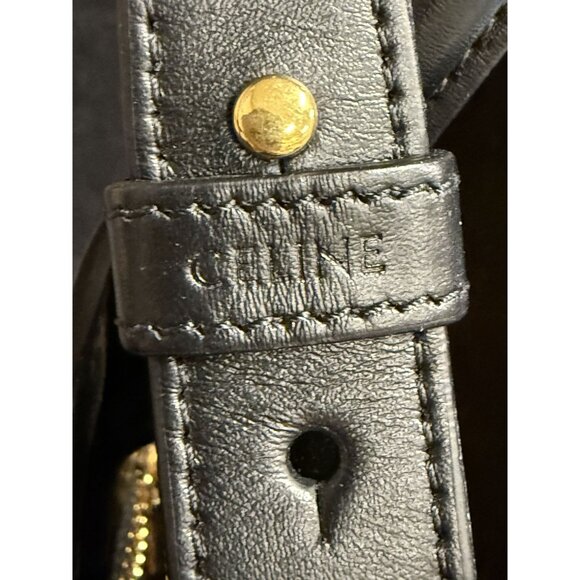 Celine Vertical Cabas Bag In Triomphe Canvas & Leather - Picture 3 of 16